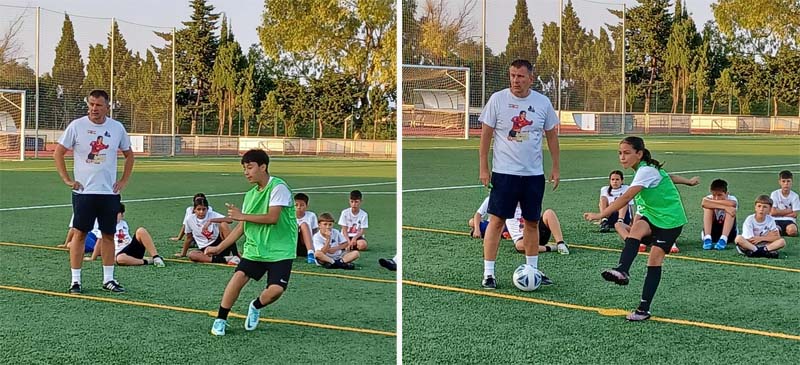 Acomiadament dels participants en el campus de tècnificació de futbol 2025, amb 